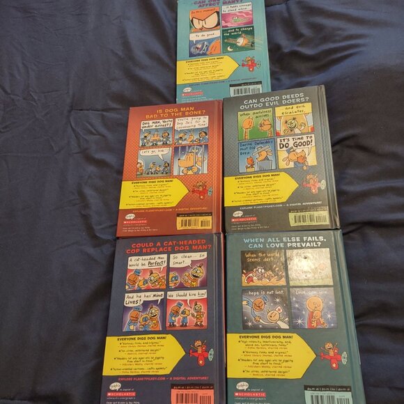 5 used Dogman books by Dav Pilkey. ( set 2) - Picture 2 of 3